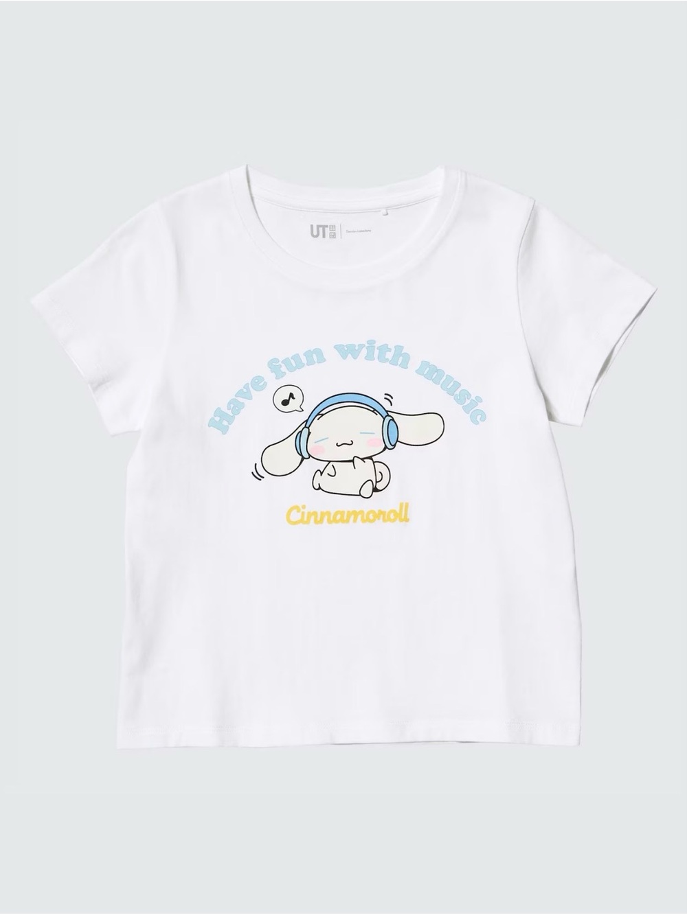 New with tag UNIQLO UT Sanrio Characters Cinnamoroll Kids Tee 130 White size 7/8